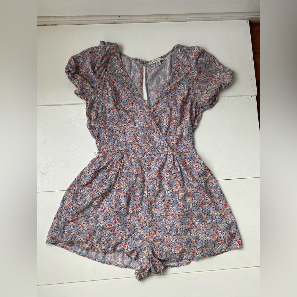 American Eagle Floral Romper